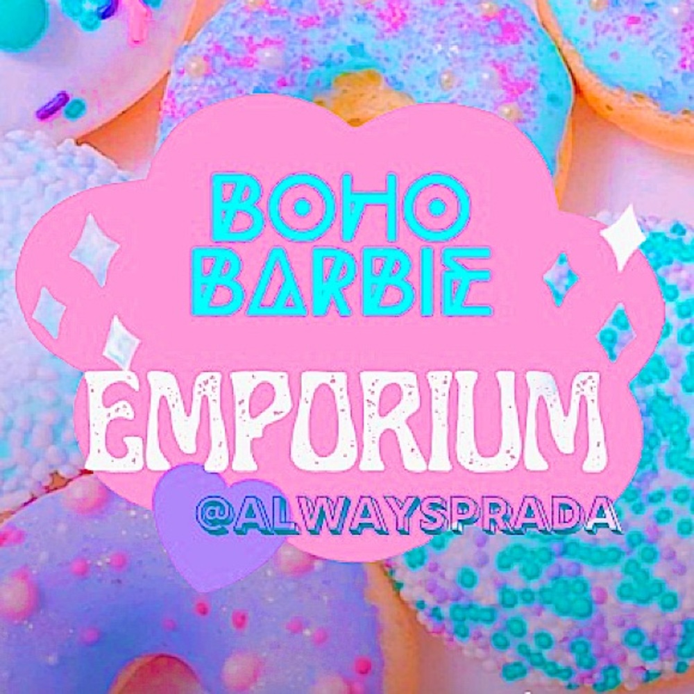 🍬🍦 Boho Barbie Cotton Candy Boho Style Emporium Logo Post 🌸💎